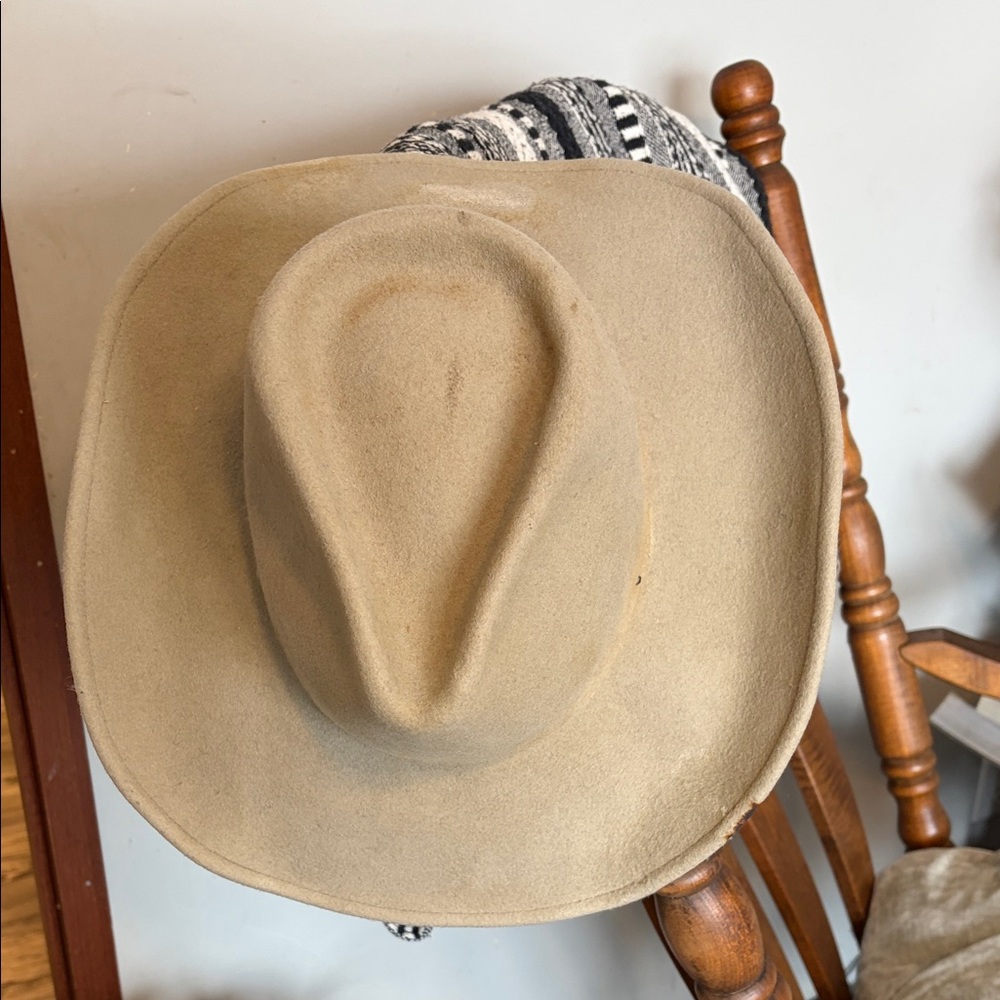 Vintage Silverado Large Tan Western Felt Cowboy Hat